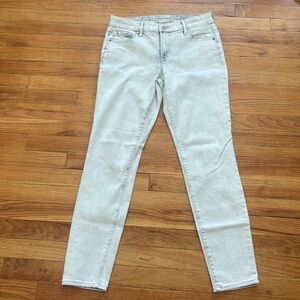Old Navy Rockstar Mid Rise Bleach Wash Jeans